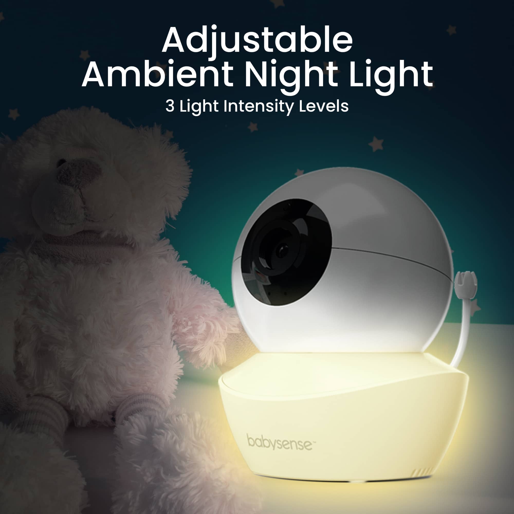 Babysense HD S2: Video Baby Monitor, One Camera, Non wifi, Night Light & Sound Machine