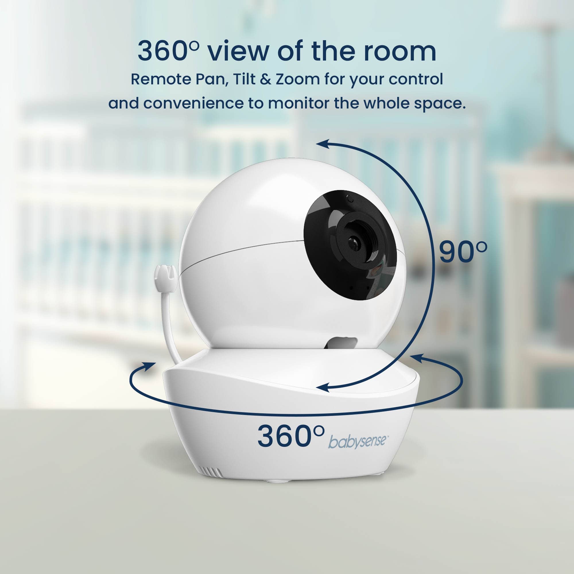 Babysense HD S2: Video Baby Monitor, One Camera, Non wifi,  Night Light & Sound Machine