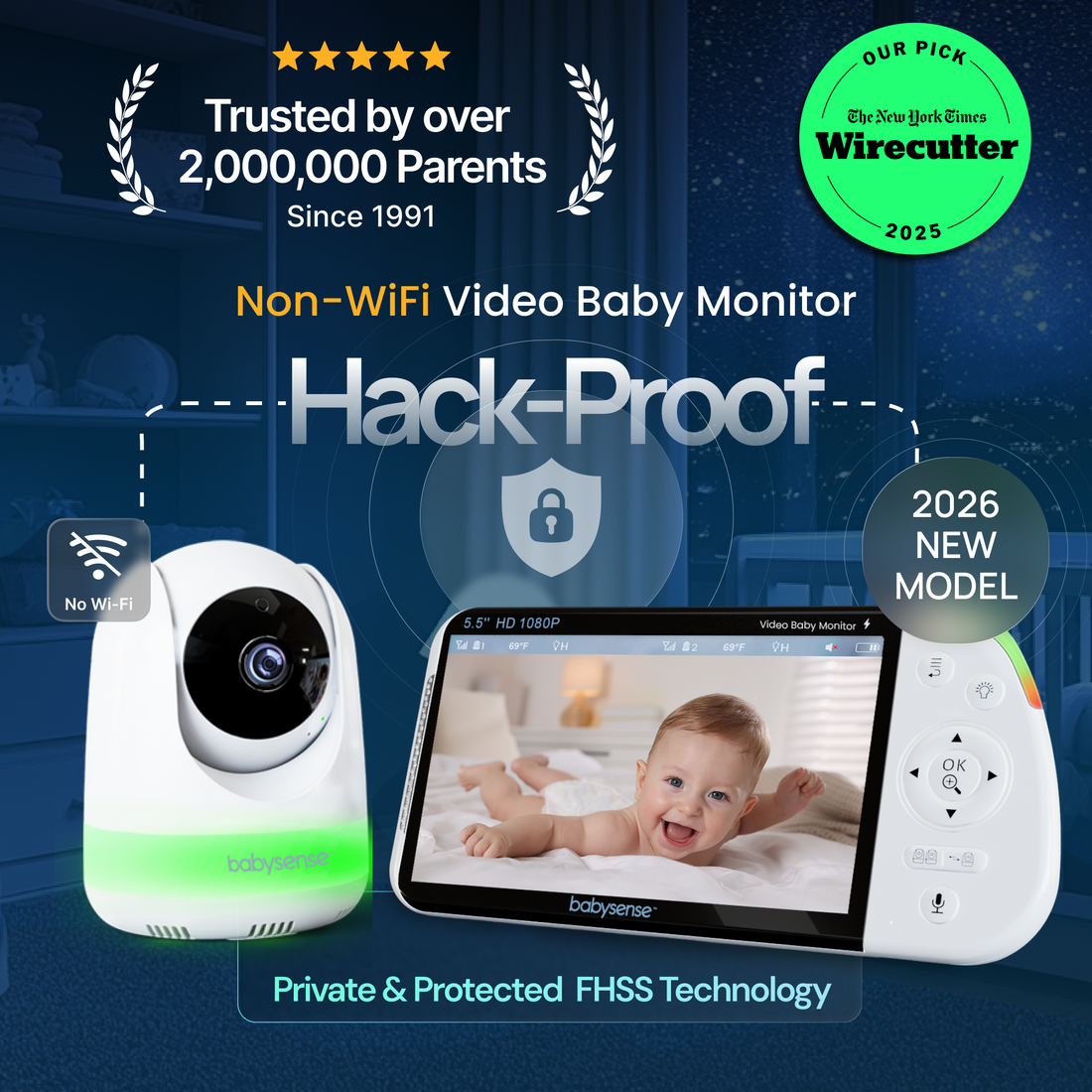 Best Baby Monitors With Cameras For 24/7 Safety | Babysense